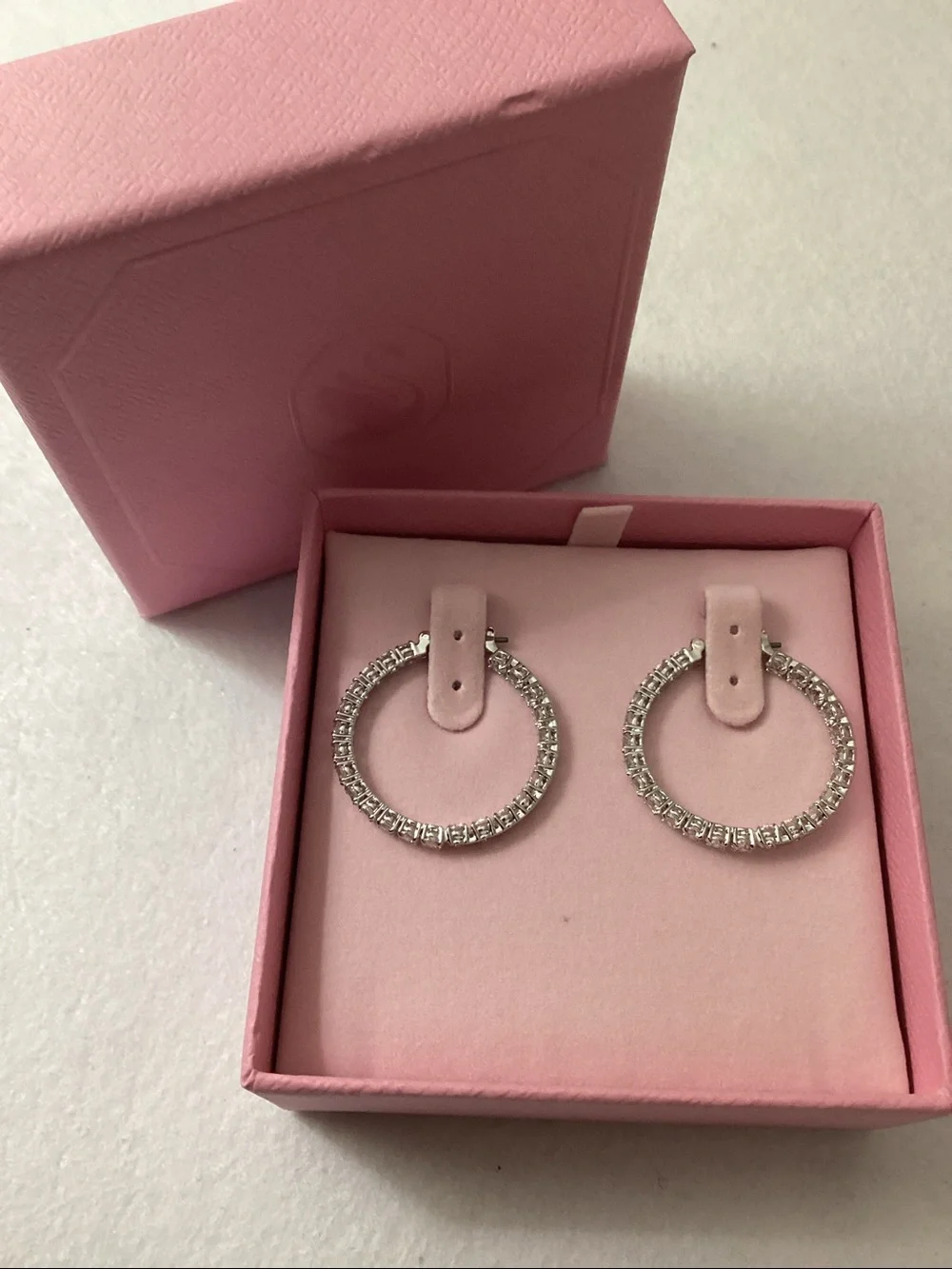 Swarovski sparkling silver